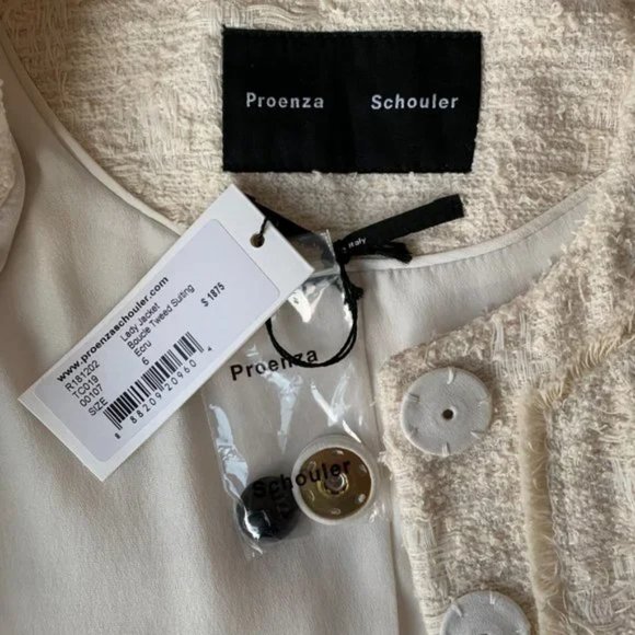 NWT Proenza Schouler Tweed Cropped Jacket - Picture 9 of 12